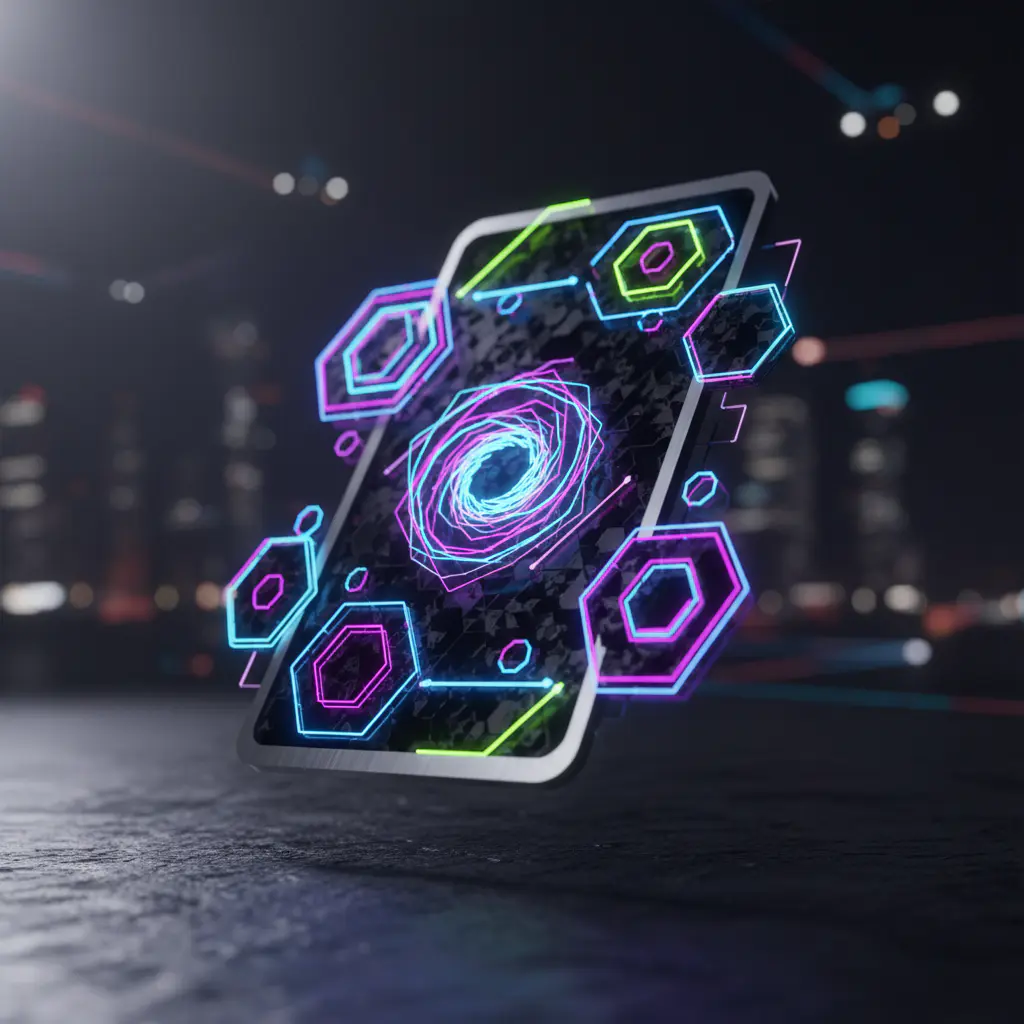 Abstract mobile game UI