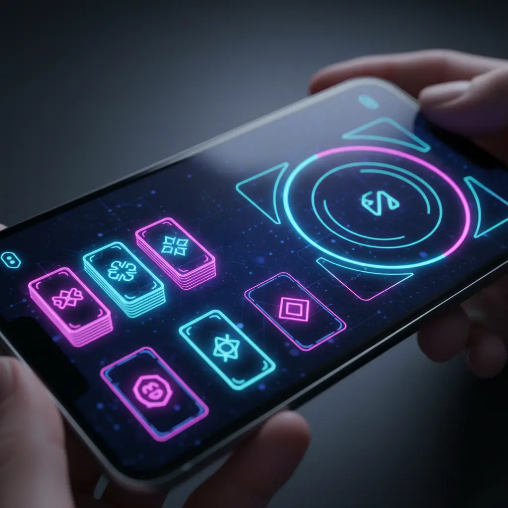Card game mobile interface