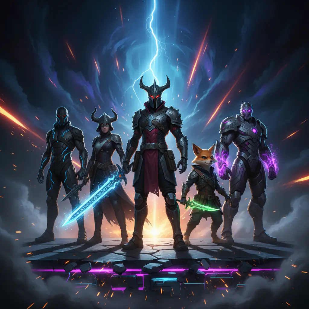 Various game characters